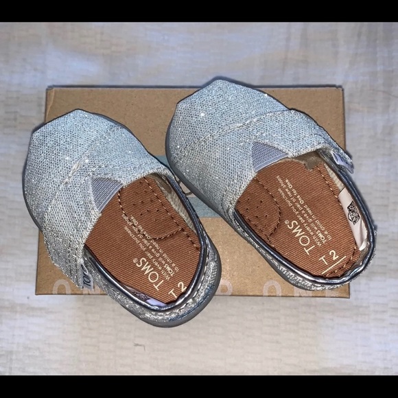 Toms Other - Silver Sparkly Toddler Toms